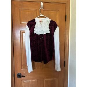 VIctorian - Vampire - Spirit Halloween Costume - Top - Puffy Shirt - Adult XL